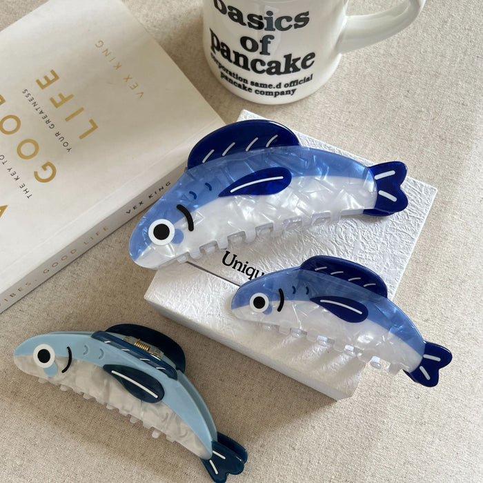Wholesale Sardine Grab Clip Hair Grab Cartoon Back of Head Clip All-match