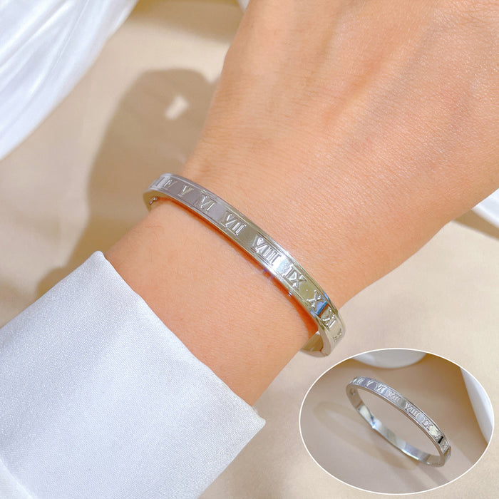 Wholesale Simple Titanium Steel Bracelet JDC-BT-LG006