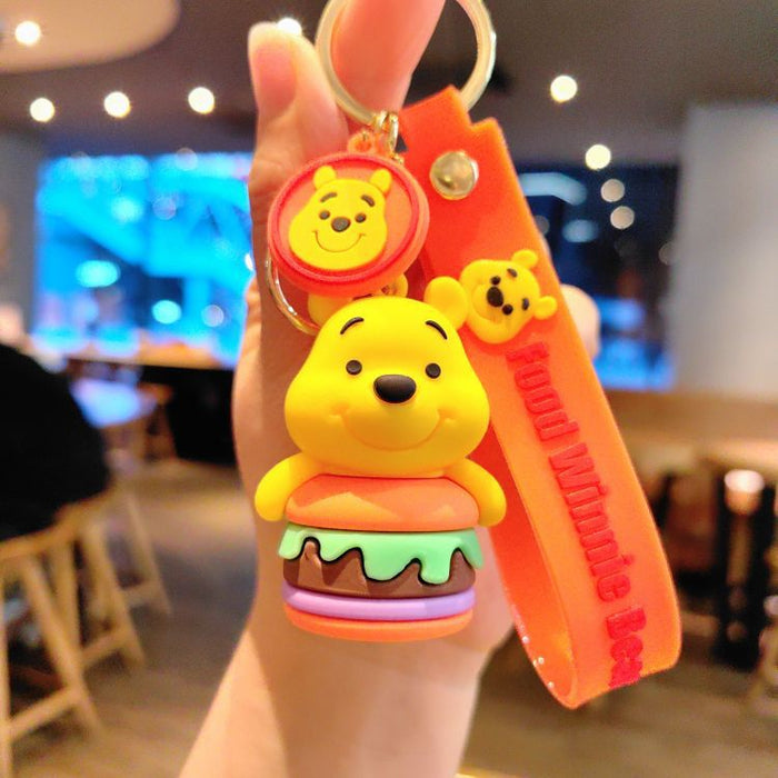 Wholesale Cartoon Foodie Creative Bear Couple Doll Pendant Keychain JDC-KC-ShuoT004