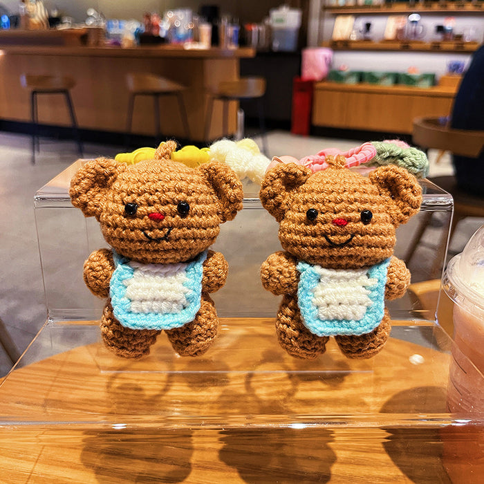 Wholesale Keychain Cute Cartoon Bear Doll Keychain Couple's Bag