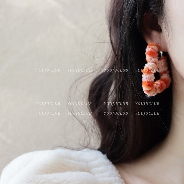 Wholesale  Cute Cartoon Yellow Ear Ring t Ear Clip Girl without Ear Holes