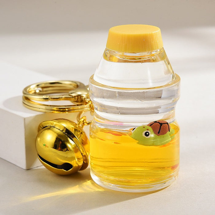 Wholesale Oil-Filled Bottle Aquarium Marine Animal Keychain