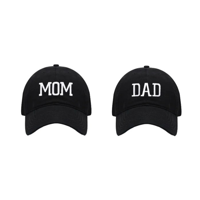 Wholesale Cotton Dad Mom Printed Baseball Cap Adjustable Curved Brim Retro Washed Everyday