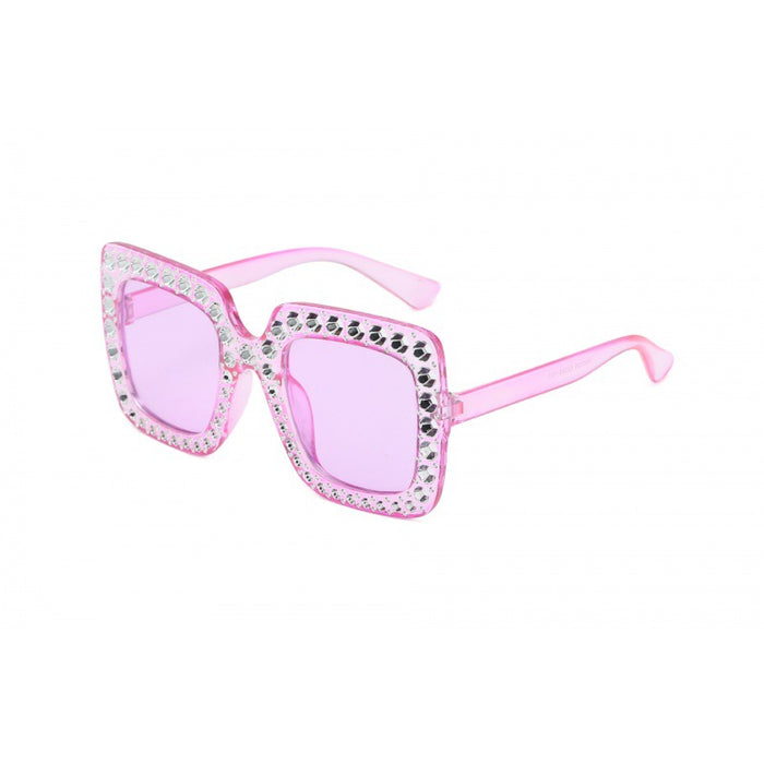 Wholesale Sunglasses Diamond Plated Large Frame Glasses Square Sunglasses Street Photography Trendy Glasses Personality