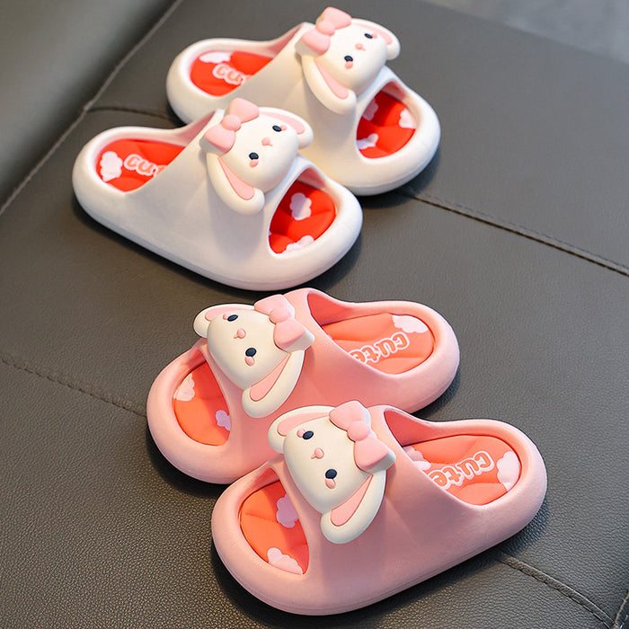 Wholesale Summer Girls Slippers Princess Cartoon Indoor Non-slip Bathroom Bath Cute Soft Bottom Children Slippers JDC-SP-Langd007