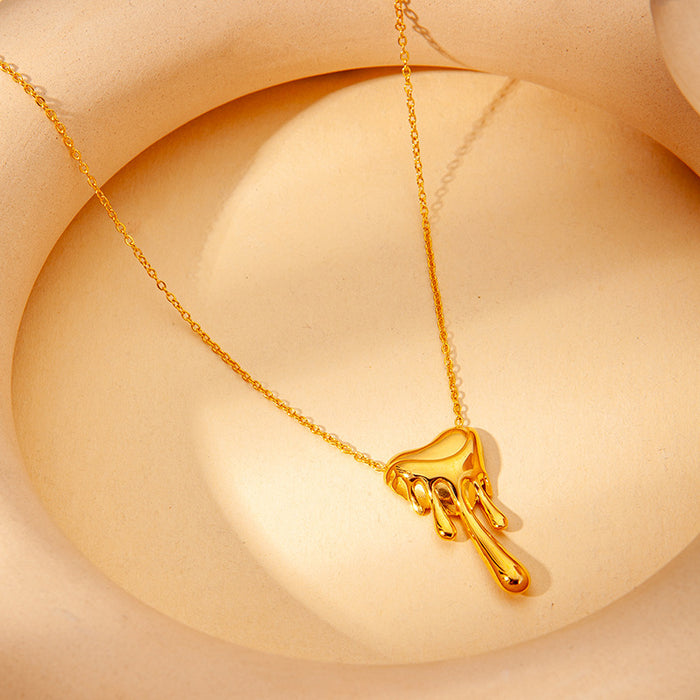 Wholesale Non-Fading Exquisite Clavicle Golden Necklace