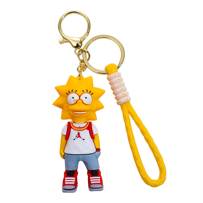 Wholesale Silicone Cartoon Doll Keychain JDC-KC-Benxin027