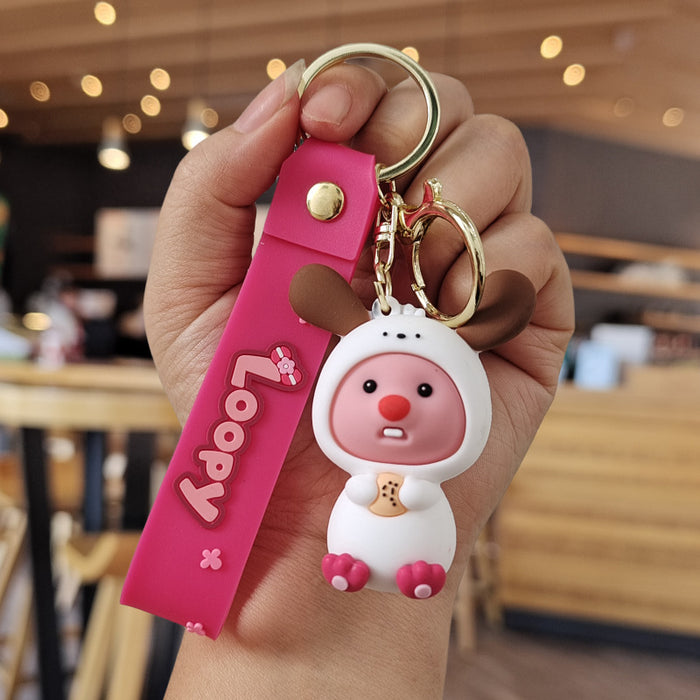 Wholesale  Cute  keychain pendant  doll ornaments  small gift cartoon car key chain