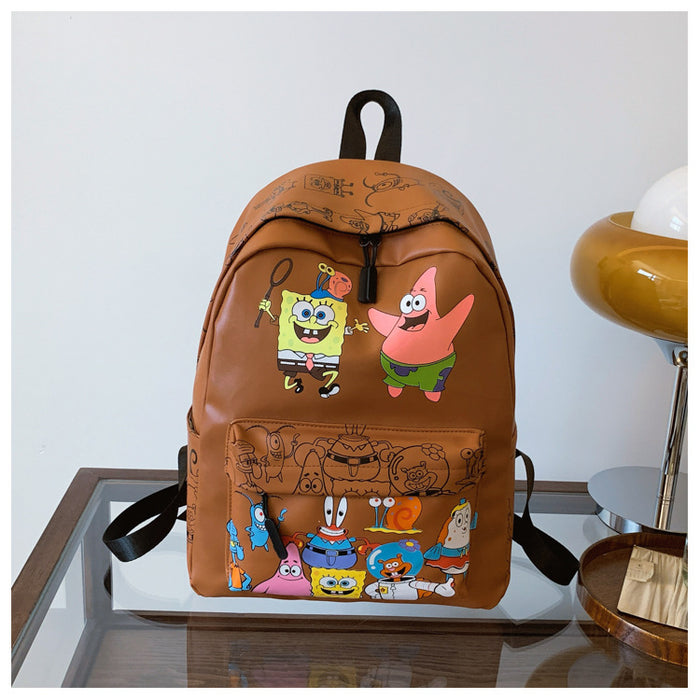 Wholesale casual travel bag printed cartoon school bag cute shoulder bag