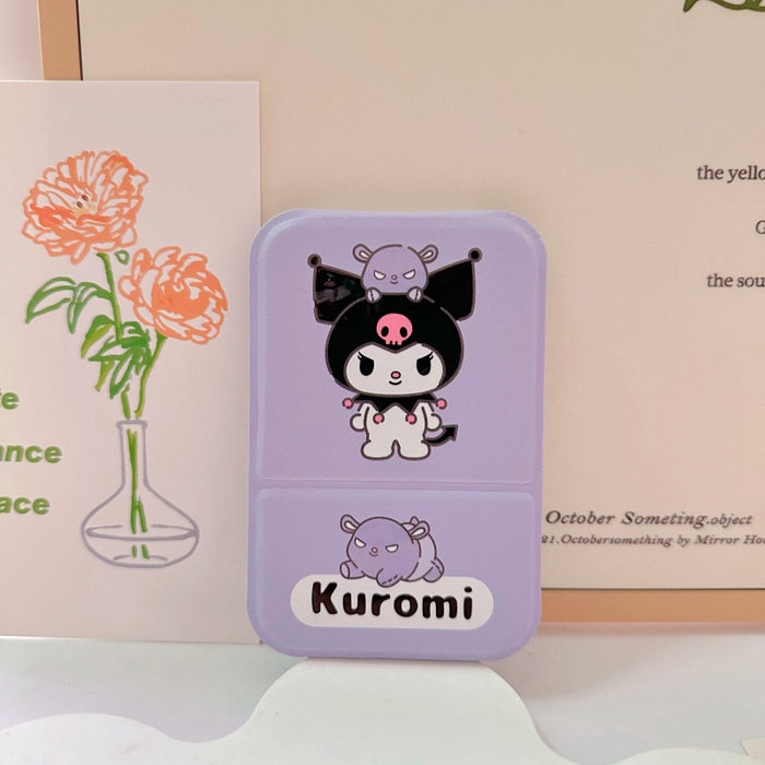 Wholesale Cartoon portable makeup mirror portable small mirror desktop folding mirror student dormitory HD dressing mirror