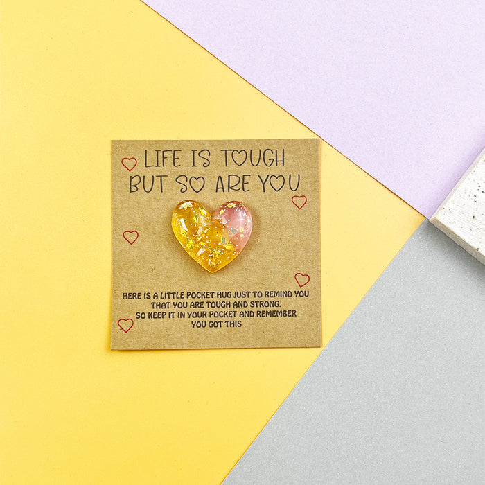 Wholesale Gradient Heart Pocket Decorations Hug Card