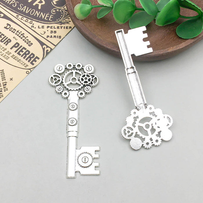 Wholesale Zinc alloy simulated key-shaped  DIY beads pendants