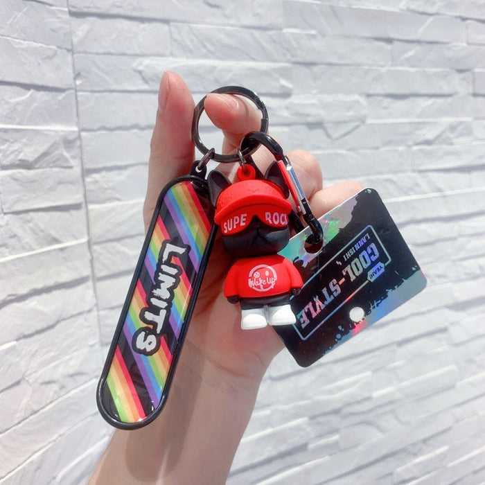 Wholesale PVC bullfight cartoon key chain JDC-KC-JuJi020