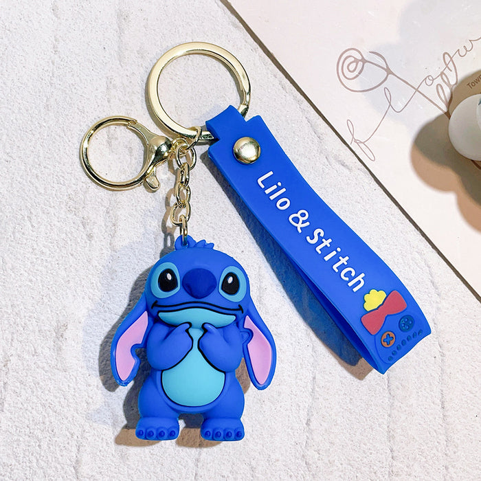 Wholesale Silicone Cartoon Doll Keychain JDC-KC-Qiwei025