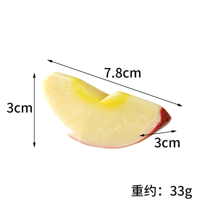 Wholesale Fashion Simulated Slices Keychain Pendant PVC Hanging Ornament MOQ≥2