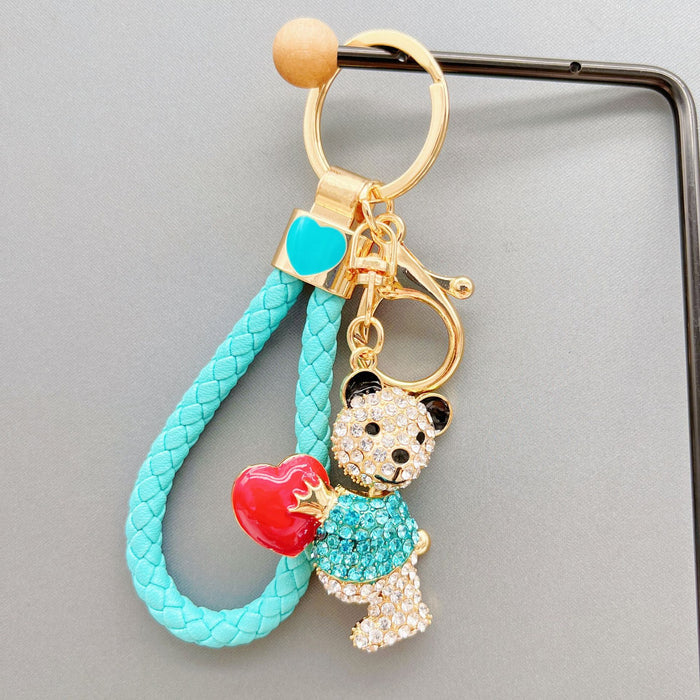 Wholesale Hug Love Bear Zinc Alloy Keychain JDC-KC-ZhanLun010