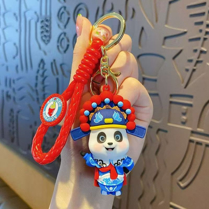 Wholesale Cartoon National Trend Opera Panda Cute Doll Keychain JDC-KC-ZT006