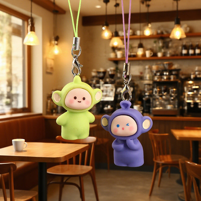 Wholesale Cute phone charm 3D resin keychain bag accessory