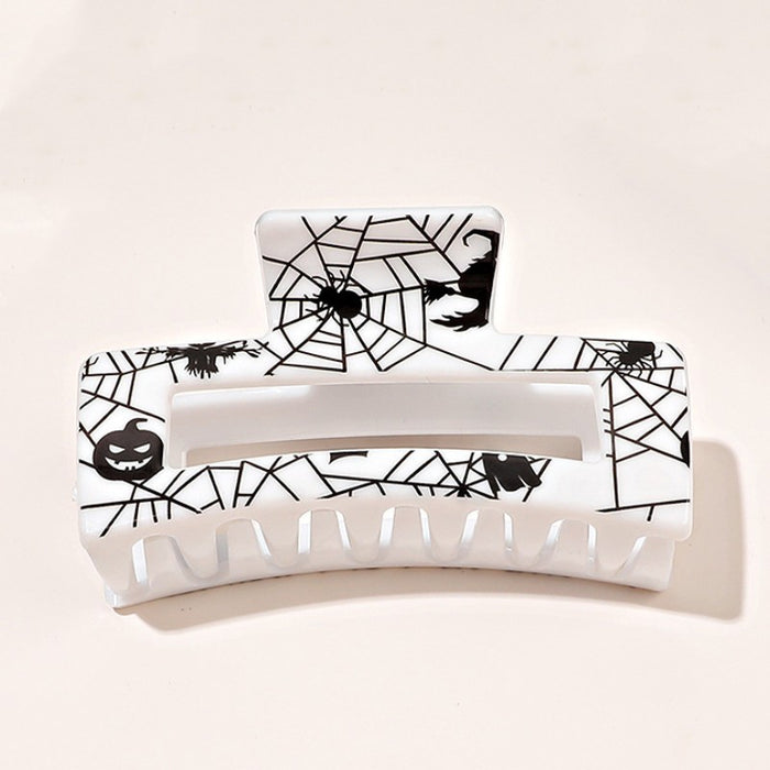 Wholesale  hair clip square print skull ghost hair clip funny shark clip European and American hair accessories