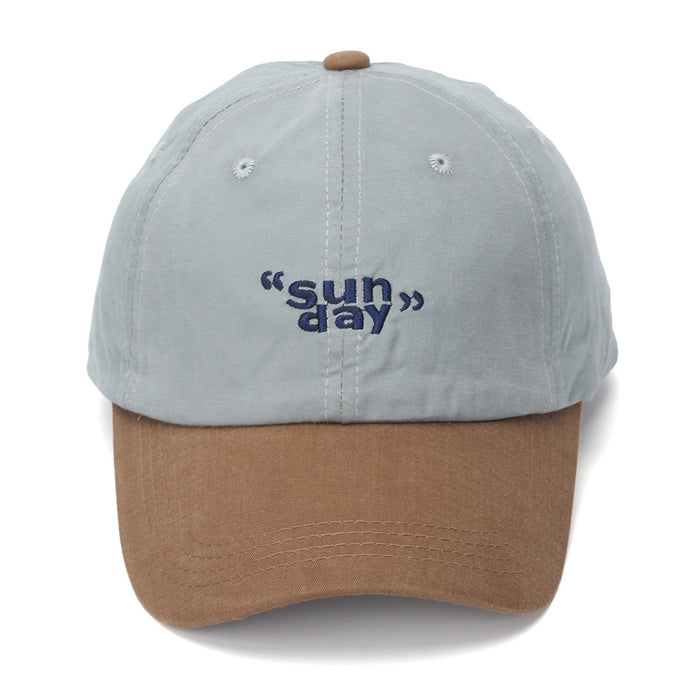 Wholesale Trendy Contrast Color Letter Embroidery Baseball Cap for Sun Protection Fashion Accessory