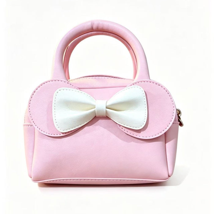 Wholesale Cute Butterfly Bow Handbag for Girls Crossbody PU Leather Purse MOQ≥2