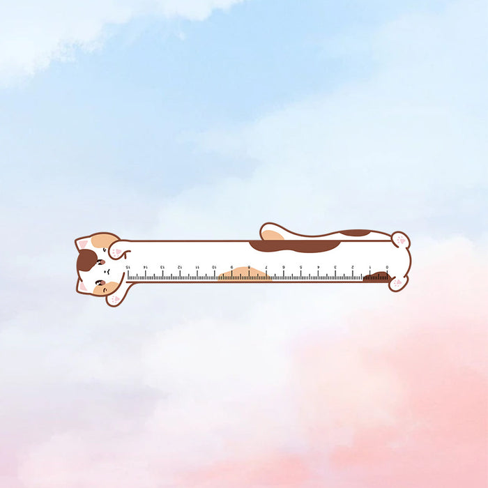 Wholesale  15cm Cute Carrot Ruler with Pictures, Multi-Functional Drawing Ruler