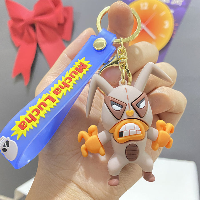 Wholesale PVC Cartoon Doll Keychain JDC-KC-WuYi118