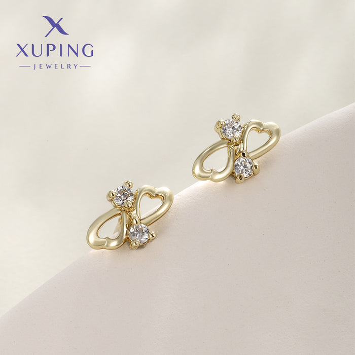 Wholesale Love Earrings for Women Heart Shaped Hollow Earrings JDC-ES-XP017