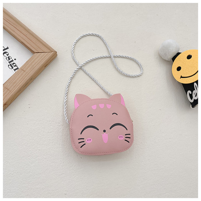 Wholesale Simple mini princess coin purse, cute and fashionable children's diagonal cross bag, cartoon bag