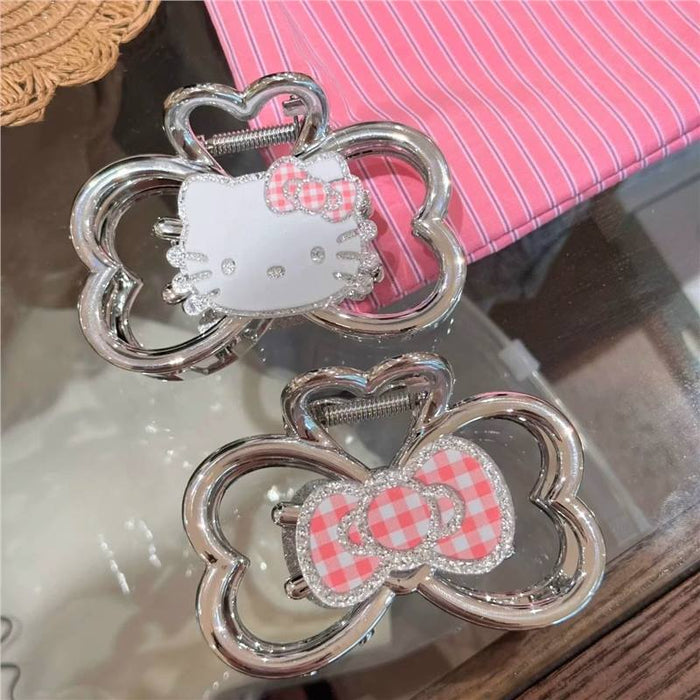 Wholesale Sparkling Cat Double-Sided Hair Clips