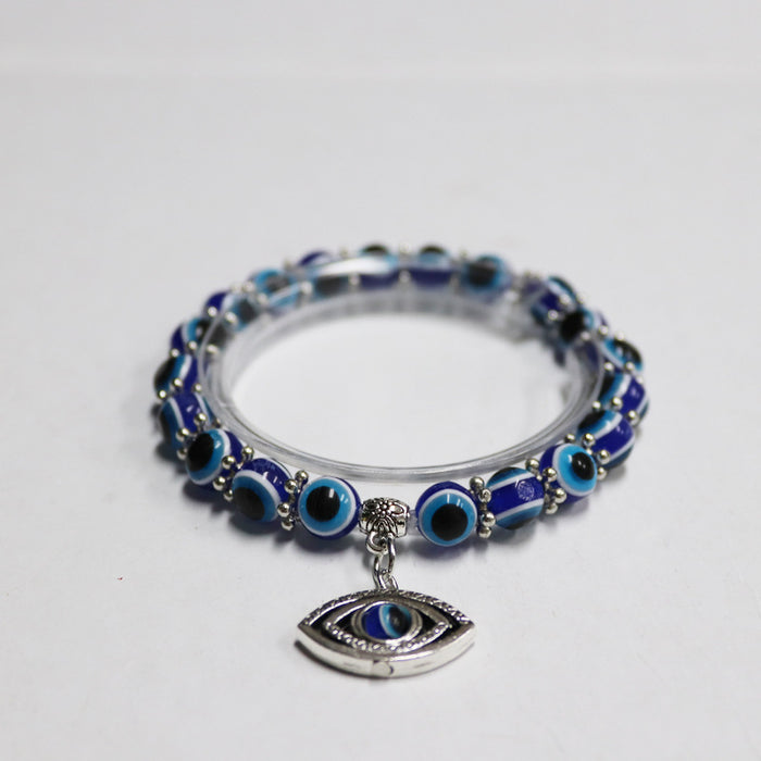 Wholesale Retro Blue Eyes Devil's Eye Bracelet Bracelet Butterfly Turtle Elephant Fatima's Hand Pendant