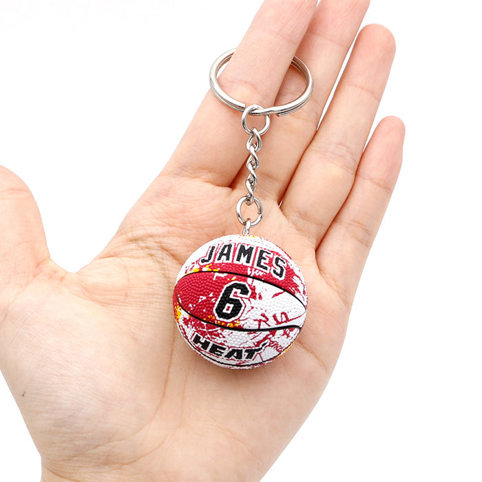 Wholesale PU Basketball Keychain JDC-KC-QLP021