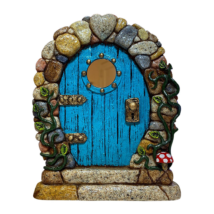 Wholesale  Fairy Gate Door Courtyard Wooden Tree Decoration Wooden Ornament