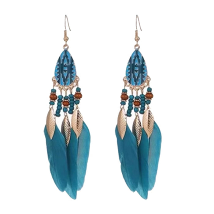 Wholesale Feather earrings, ear hooks, bead earrings