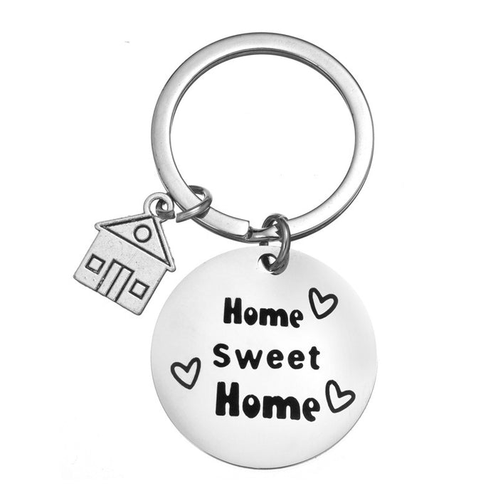 Wholesale Stainless Steel Family Keychain JDC-KC-SiYi005