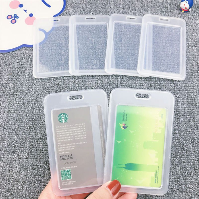 Wholesale  work permit card case Keychain Access control bus card case hard case Student factory card case work card ID card case