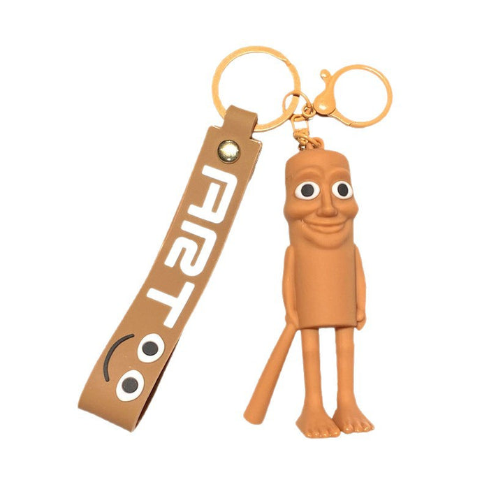 Wholesale Cartoon Silicone Keychain Bag Pendant