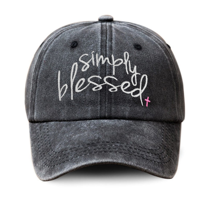 Wholesale Polyester Embroidered English Letters Washed Distressed Baseball Cap JDC-FH-BDe006