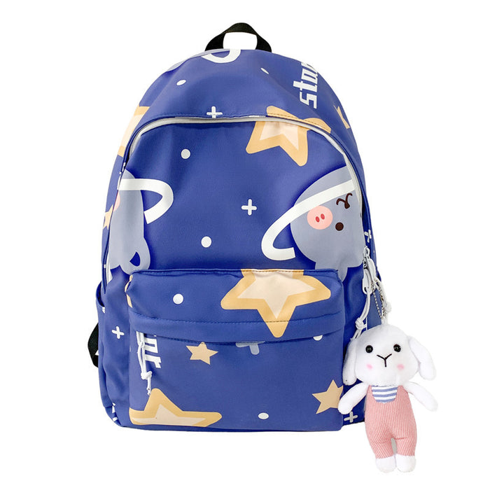 Wholesale Nylon High School College Student Graffiti Print Lightweight Backpack JDC-BP-YuanDuo029