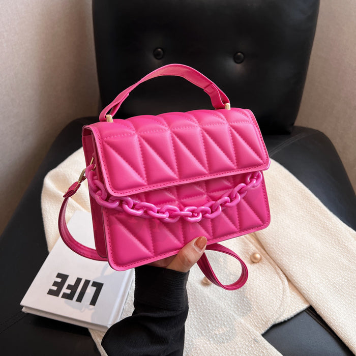 Wholesale PU Simple Diamond Crossbody Bag JDC-SD-MingShuo010