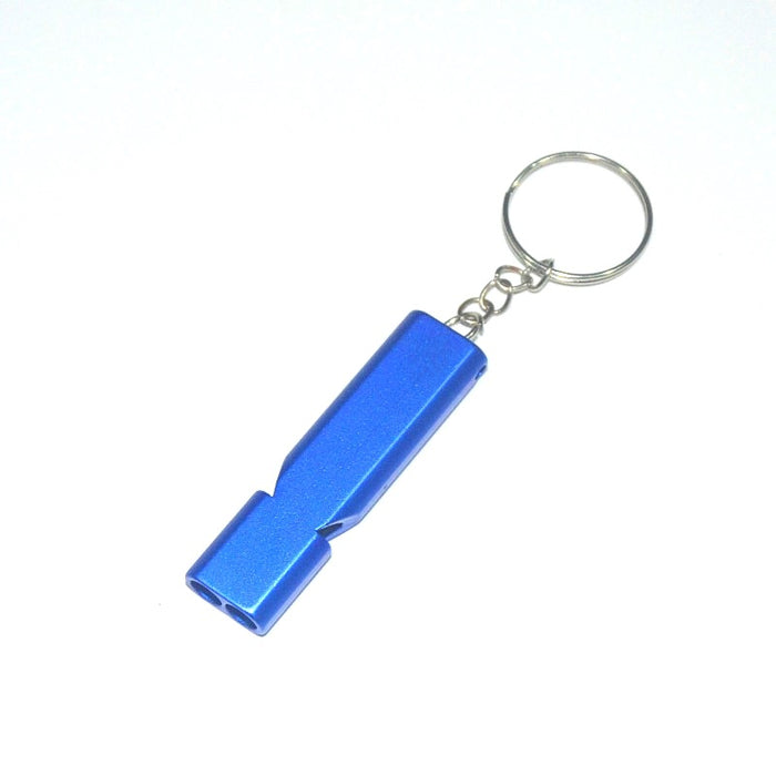 Wholesale Aluminum Alloy Double Tube Whistle Keychain JDC-KC-KB002