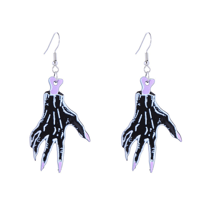 Wholesale  Series Horror Bloodstain Acrylic Earrings Claw  Earrings