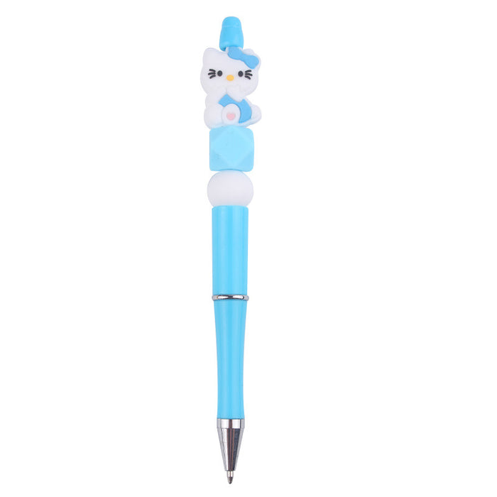 Wholesale Cartoon Silicone Plastic Bead Pen JDC-PN-GuangTian009