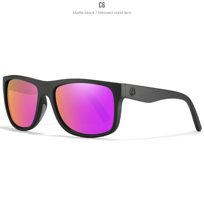 Wholesale PC Square Frame Polarized Colorful Sports Sunglasses JDC-SG-KaiDian001