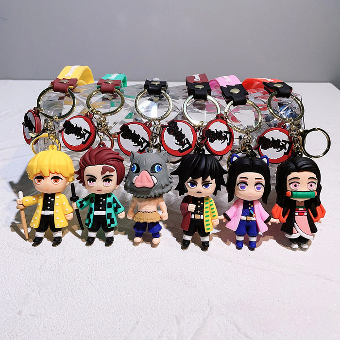 Wholesale Cartoon Doll PVC Keychain JDC-KC-Qiwei006