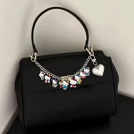 Wholesale Bag Pendant Double Buckle Chain Pendant Alloy Cat Pendant Bracelet Jewelry