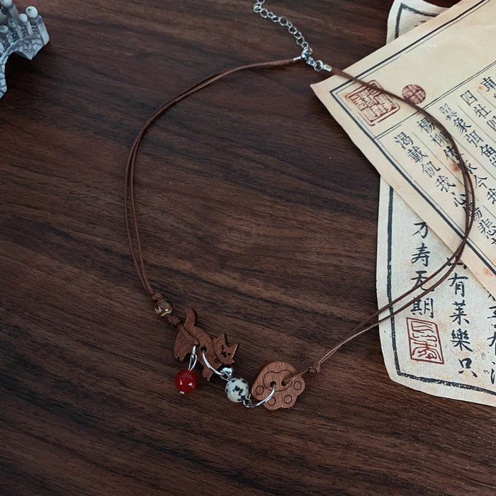 Wholesale Pendant necklace cute niche creative design sweater chain personalized versatile accessory