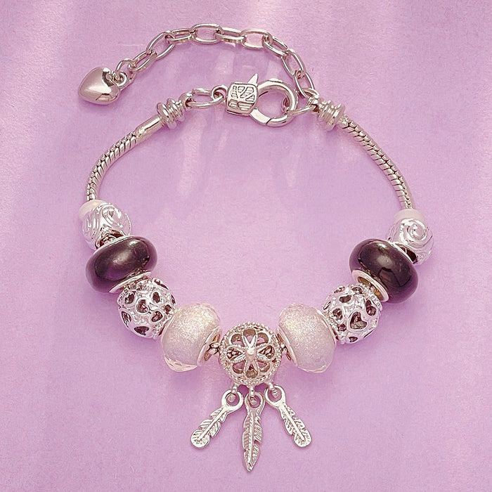 Wholesale Dream Catcher Beaded Alloy Bracelet JDC-BT-RanYan002