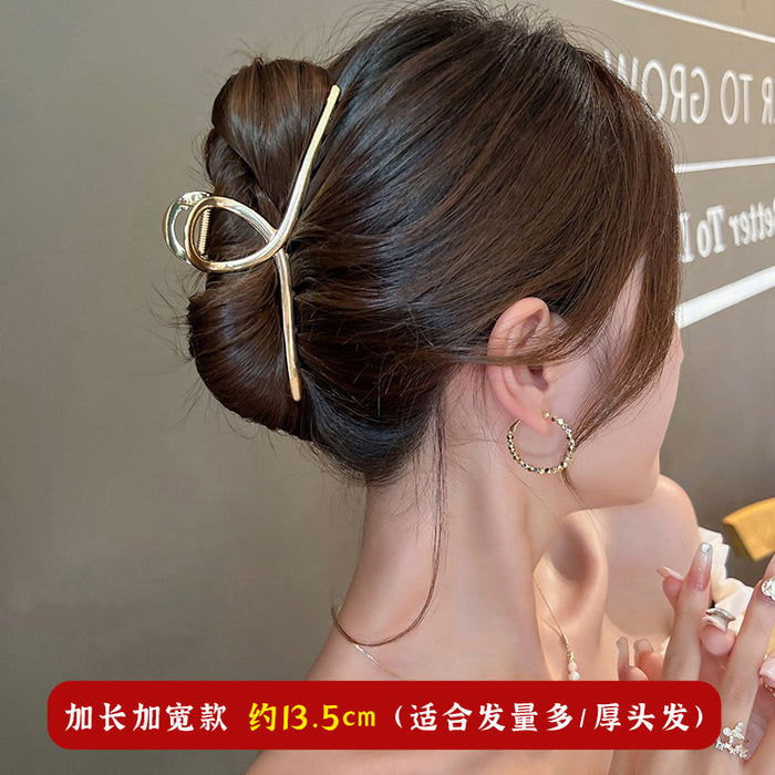 Wholesale Shark Clip Metal Oversized Grab Clip Hair Quantity Multi-Clip Hairpin Female
