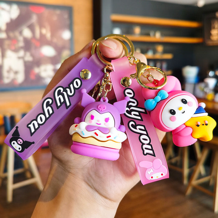 Wholesale Cartoon Doll Silicone Keychain JDC-KC-Tingm233